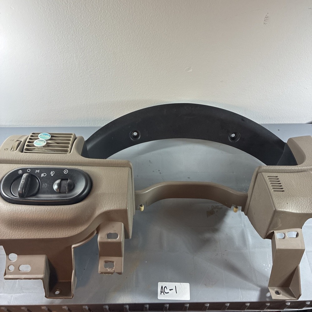 02-05 EXPLORER‎ DASH INSTRUMENT CLUSTER TRIM PANEL BEZEL TAN OEM